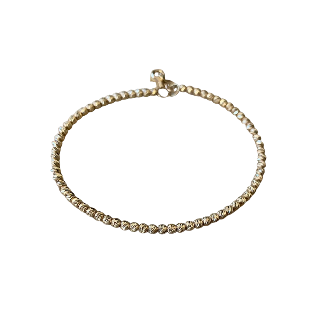 14K Yellow Gold Ball Bracelet