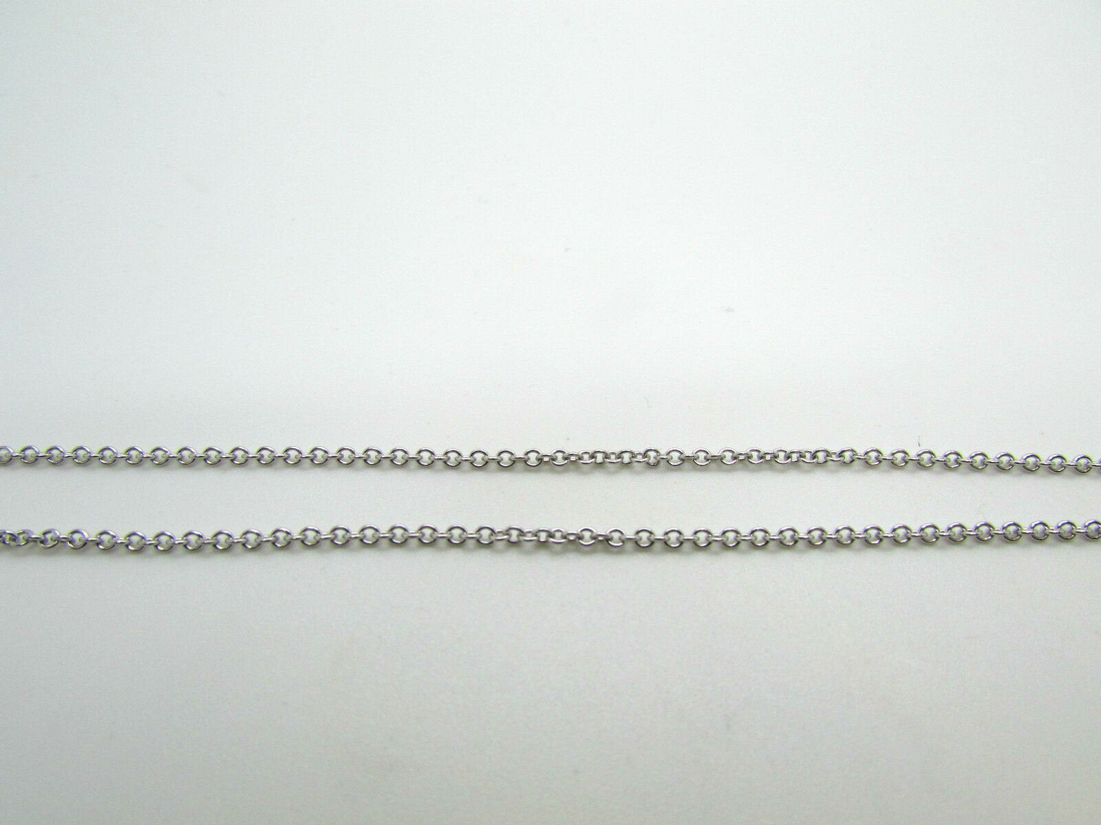 14K White Gold Link Chain 16 Inches 2.5 Grams Made In Italy.