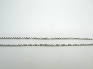 14K White Gold Link Chain 16 Inches 2.5 Grams Made In Italy.