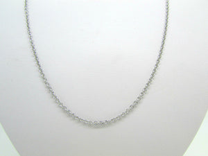14K White Gold Link Chain 16 Inches 2.5 Grams Made In Italy.