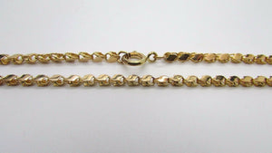 22K Pretty Yellow Gold Diamond Cut Kordon Chain 20 Inches 15 Grams