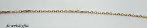 14K Rose Gold Pretty Circle Evil Eye Necklace W/ Turquoise Stones and 14K Chain