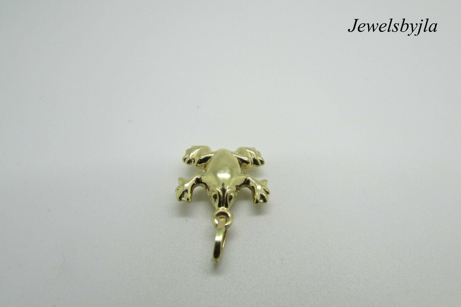 14K Yellow Gold Cute Frog Pendant/Charm 1.5 Grams