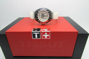 Tissot T0112171710100 Ladies Watch T-Race Analog Chronograph Silver Dial Rubber