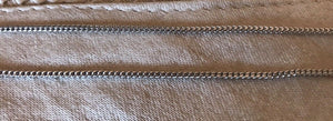 14K Pretty White Gold Foxtail Chain 16 Inches 6.5 Grams Made In Italy