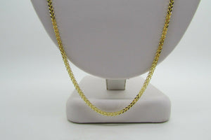 14K Pretty Yellow Gold Foxtail Chain 20 Inches 6.5 Grams Made In Italy