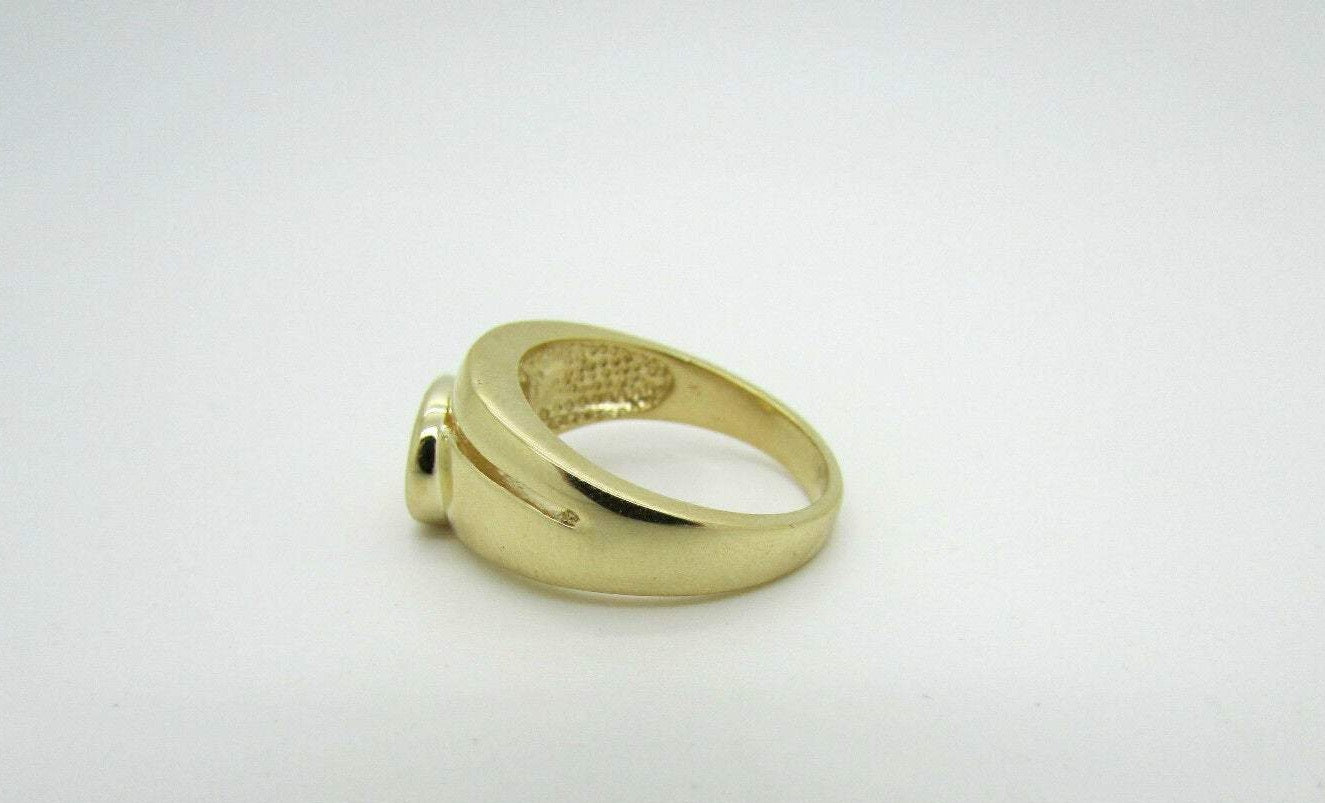 14K Pretty Yellow Gold Citrine Ring Oval Shape Ladies 6.5 Grams