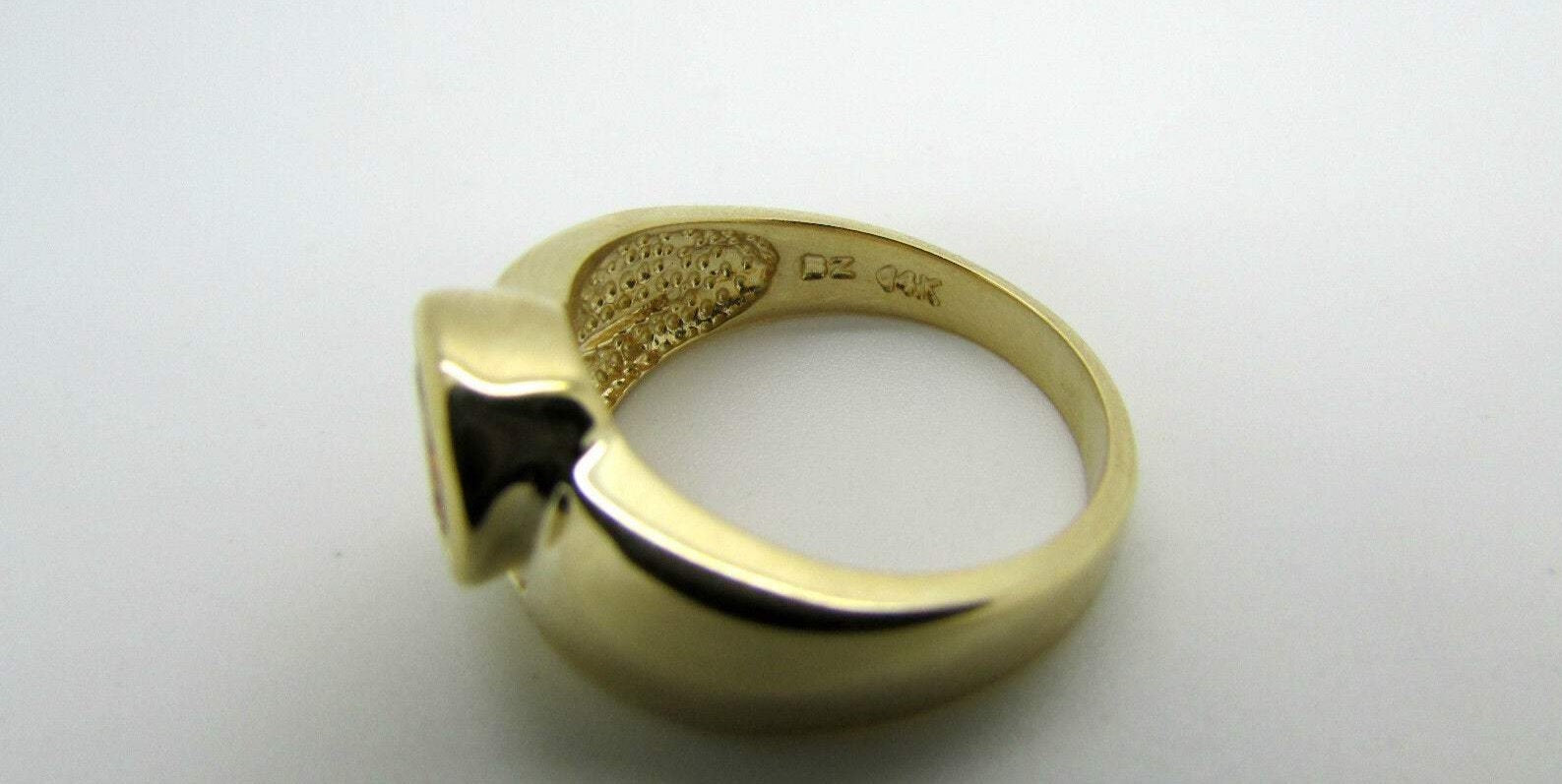 14K Pretty Yellow Gold Citrine Ring Oval Shape Ladies 6.5 Grams