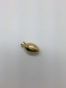 14K Yellow Gold Puffed Football Pendant/Charm 1.3 Grams