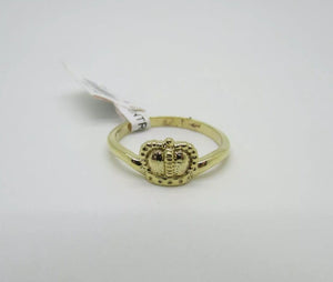 14K Yellow Gold Ladies Pretty Claddagh Ring Size 6.75 Weight 2.5 Grams