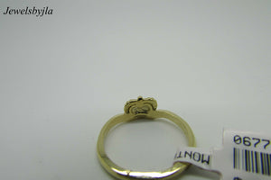 14K Yellow Gold Ladies Pretty Claddagh Ring Size 6.75 Weight 2.5 Grams