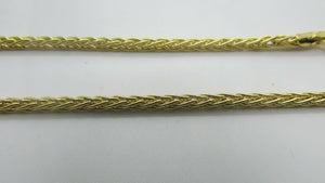 14K Pretty Yellow Gold Square Wheat Chain 26 Inches 19.4 Grams Made In Italy