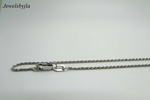 14K White Gold Pretty Rope Chain 18 Inches 4 Grams