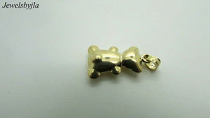 14K Pretty Yellow Gold Teddy Bear Pendant/Charm 2 Grams