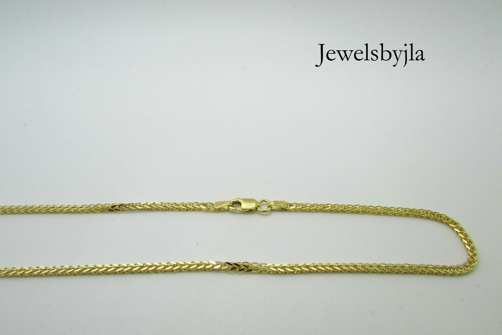 14K Pretty Yellow Gold Foxtail Chain 22 Inches 6.4 Grams Made In Italy