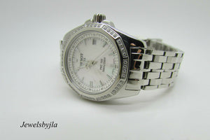 Tissot T22118121 Ladies Watch T-Sport Prc 100 Mother Of Pearl Diamonds Brand New