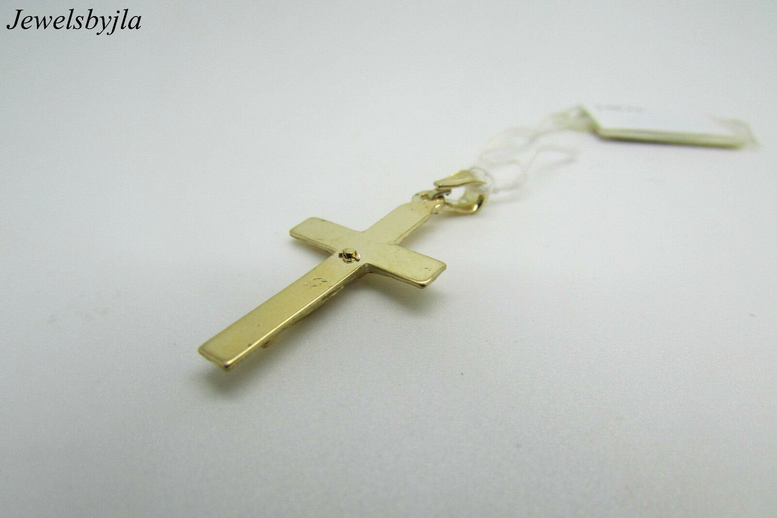 14K Yellow Gold Pretty Crucifix Christ Pendant/Charm 1.8 Grams