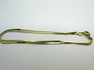 14K Yellow Gold Layered S-Chain Pretty Bracelet 2.6 Grams 7&quot; Long
