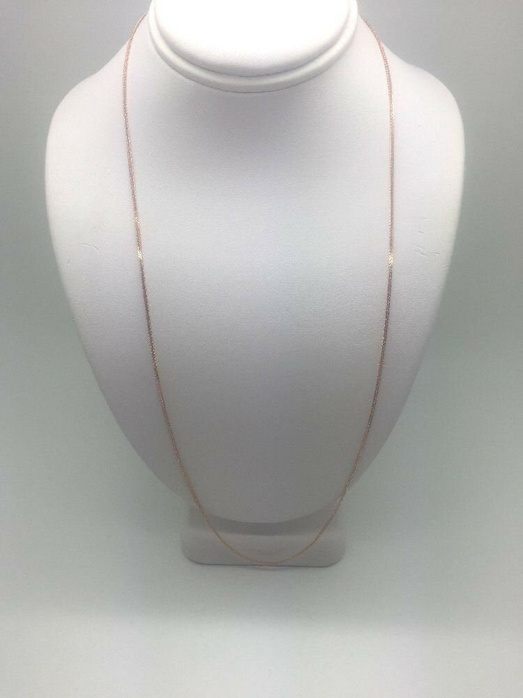 14K Pretty Rose Gold Foxtail Chain 18 Inches 1.8 Grams