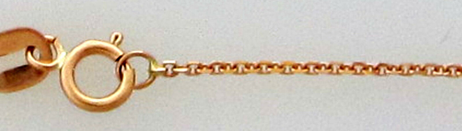 14K Pretty Rose Gold Diamond Cut 16 Inches Link Chain 1.5 Grams Made In Italy