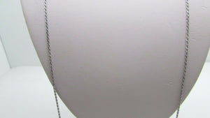 14K Pretty White Gold Rope Chain 24 Inches 3.7 Grams Made In Italy