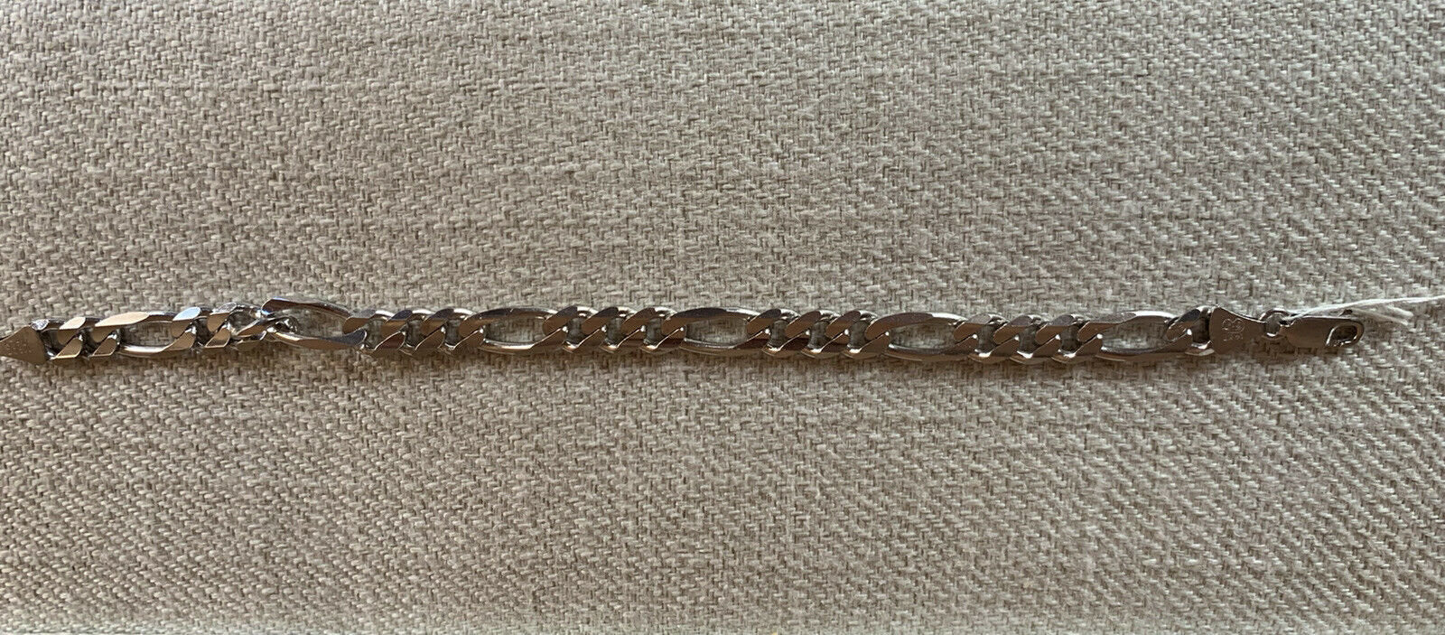 14K White Gold Beautiful Thick White Gold MenS Figueroa Bracelet 22 Grams