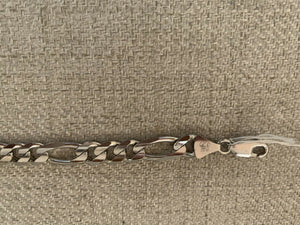 14K White Gold Beautiful Thick White Gold MenS Figueroa Bracelet 22 Grams
