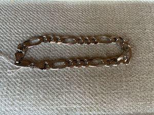14K White Gold Beautiful Thick White Gold MenS Figueroa Bracelet 22 Grams