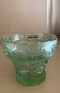 Lalique French Coupelle Mint Coriandre (Corriander) Bowl/Candle Holder Brand New