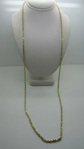 14K Pretty Yellow Gold Rope Chain 30 Inches 21.3 Grams 3Mm