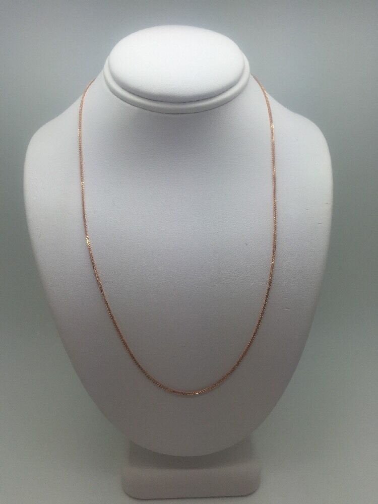 14K Pretty Rose Gold Foxtail Chain 16 Inches 1.7 Grams