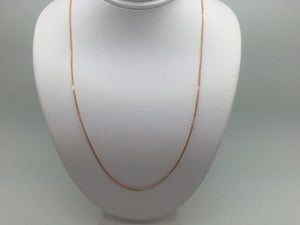 14K Pretty Rose Gold Foxtail Chain 16 Inches 1.7 Grams