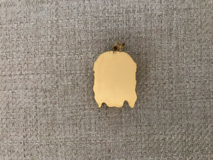 14K Yellow Gold Beautiful Thick Pendant Of Jesus&#39; Face 6.3 Grams