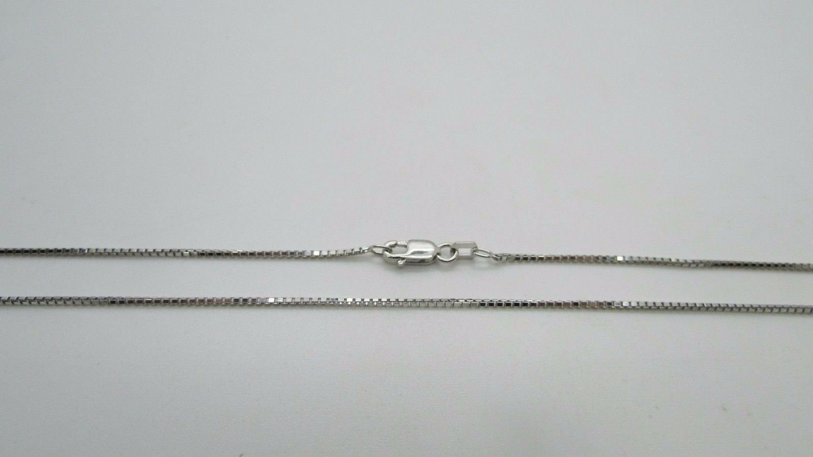 14K Pretty White Gold Box Chain 18 Inches 3.20 Grams