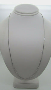 14K Pretty White Gold Box Chain 18 Inches 3.20 Grams