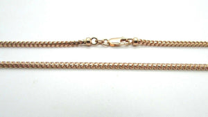 14K Rose Gold Square Wheat Chain 30 Inches 27.4 Grams 2.5 Mm Wide