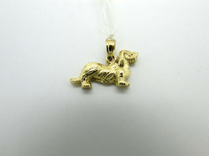 14K Yellow Gold Dog Charm/Pendant 1.9 Grams