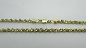 14K Pretty Yellow Gold Rope Chain 26 Inches 18 Grams 3Mm
