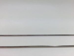 14K Pretty White Gold Square Snake Chain 22 Inches 8 Grams 1.2 Mm