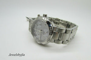 Accutron Chamonix Ladies Diamond Chronograph Watch 26R09 Brand New In Box!