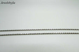 14K White Gold Pretty Rope Chain 18 Inches 4 Grams