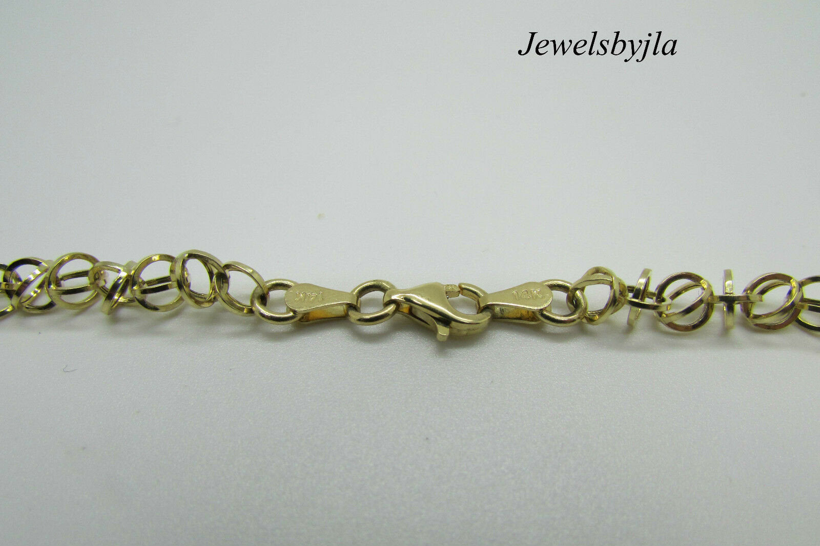 14K Pretty Yellow Gold High Polished Circular Disc Chain 10.6 Grams 38 &quot;1.5 Mm
