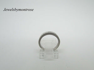 14K White Gold Eternity Wedding Ring Princess Cut Diamonds 0.40 Cts Sale!!!