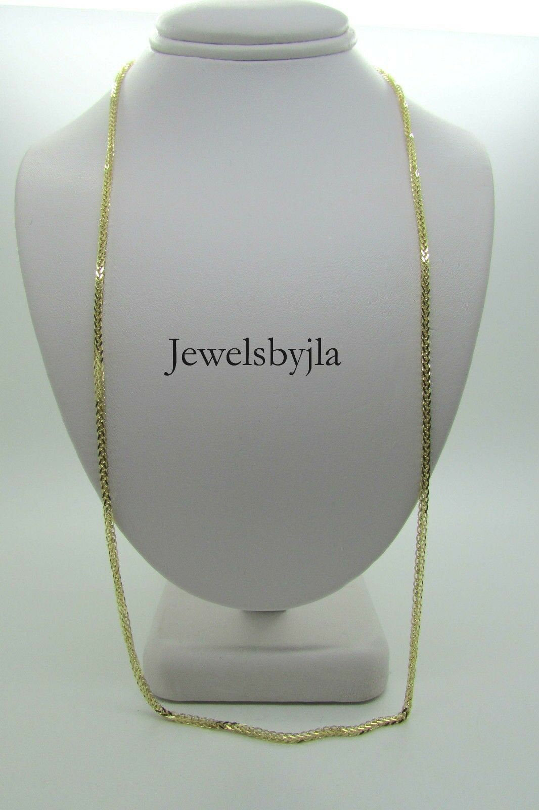14K Pretty Yellow Gold Foxtail Chain 22 Inches 6.4 Grams Made In Italy