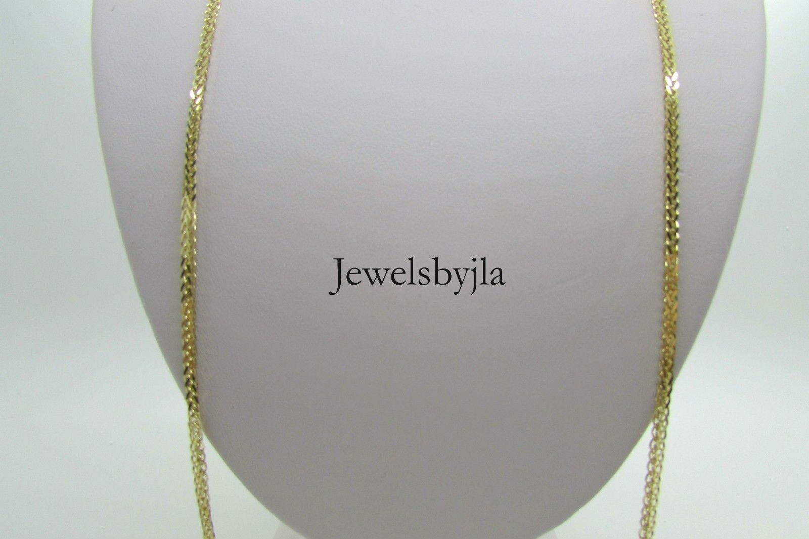 14K Pretty Yellow Gold Foxtail Chain 22 Inches 6.4 Grams Made In Italy