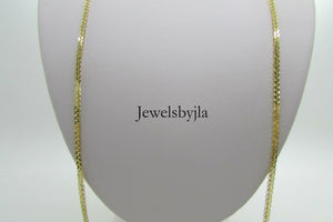 14K Pretty Yellow Gold Foxtail Chain 22 Inches 6.4 Grams Made In Italy