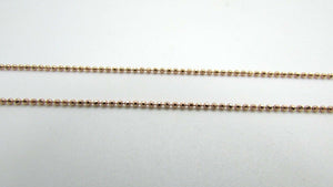 14K Pretty Rose Gold Ball Chain 20 Inches 2.1 Grams Made In Italy