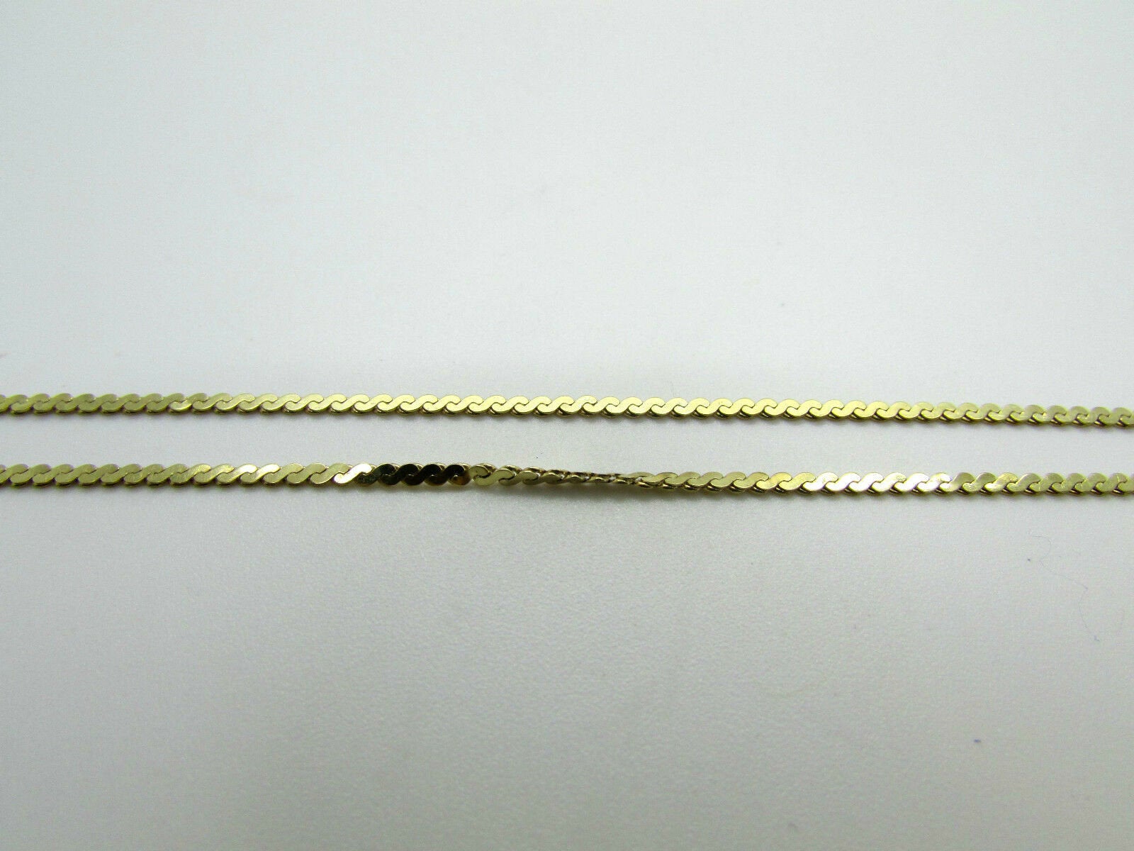 14K Yellow Gold Layered S-Chain Pretty Bracelet 2.6 Grams 7&quot; Long