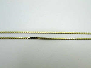 14K Yellow Gold Layered S-Chain Pretty Bracelet 2.6 Grams 7&quot; Long