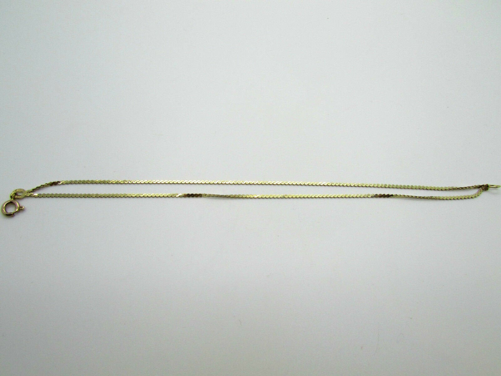 14K Yellow Gold Layered S-Chain Pretty Bracelet 2.6 Grams 7&quot; Long